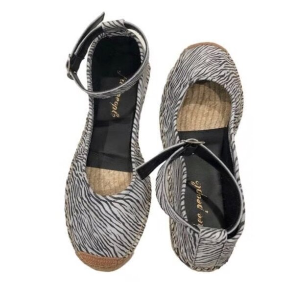 Free people Mason Ballet Espadrille Flats NEW Size 38 (7.5 US) - Picture 4 of 9